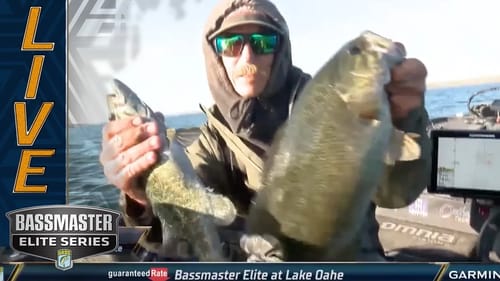 OAHE: Seth Feider lands a stud smallmouth to upgrade on Day 1