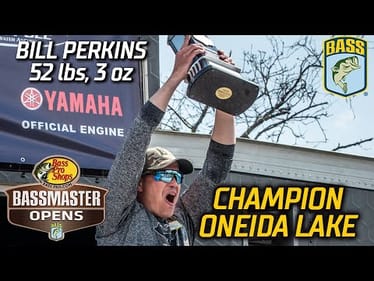 Bill Perkins wins the Basspro.com OPEN at Oneida Lake with 52 pounds, 3 ounces