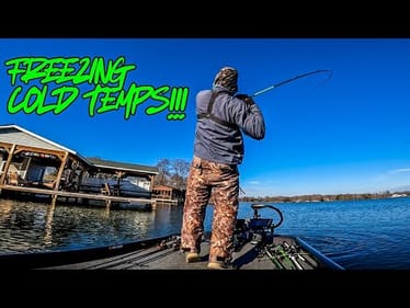 Fishing POWER PLANT LAKE In FREEZING TEMPS!! || Lake Anna