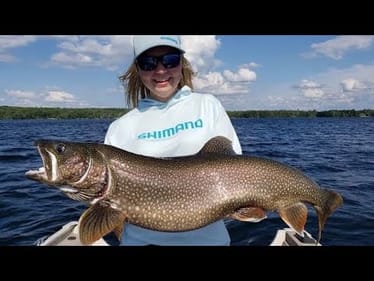 CRAZY Summertime LAKE TROUT Action! (Ontario)