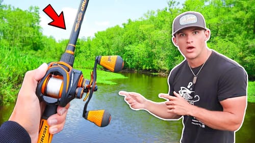 This SMALL Creek is LOADED w/ Bass! (River Fishing)
