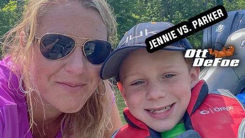 Jennie vs Parker on the Holston River!