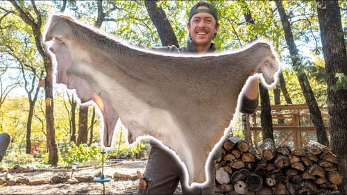 WHITETAIL DEER SKINNING | Processing the Rawhide