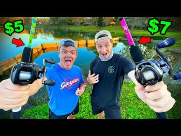$5 Fishing Rod Challenge (Big Fish!)