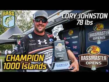 Cory Johnston wins the Basspro.com OPEN at 1000 Islands with 78 pounds