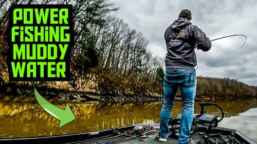POWER FISHING for Pre Spawn BASS On a MUDDY LAKE