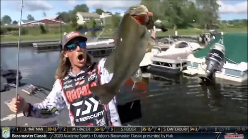 Seth Feider's giant game changer largemouth at Champlain