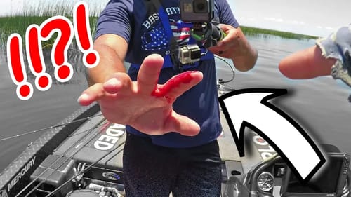 FISH made him BLEED PUNCHING BASS on LAKE OKEECHOBEE