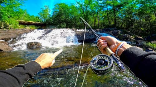 FLY FISHING Mountain Streams in BACKWOODS of Maine