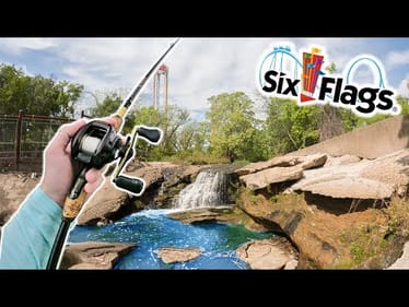 Fishing & Exploring Forgotten Creek In Six Flags!