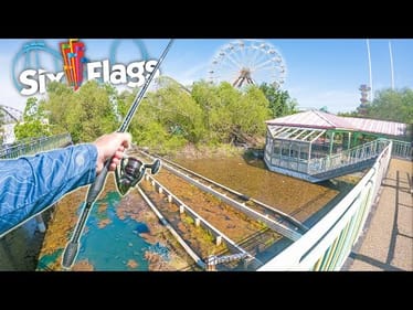 Catching Fish In ABANDONED Six Flags! (We Finally Made it In!)