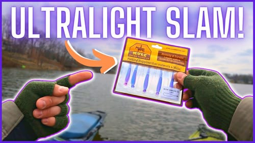 ULTRALIGHT Fishing Slam With Tiny NEW Mule Fishing Baits