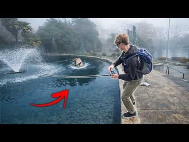 Fishing TINY Amusement Park PONDS For 10Lb BASS! (Night Fishing)