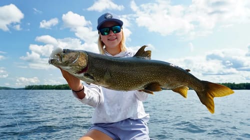 Jigging with BIG Tubes for Lake Trout! (Ontario)