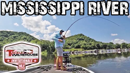 BREAKING DOWN THE MISSISSIPPI RIVER! MLF INVITATIONAL BASS FISHING TOURNAMENT (PRACTICE DAY 1)