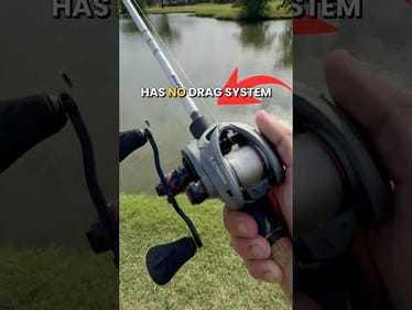 This Reel Has NO Drag System! #fishing #fishingvideos
