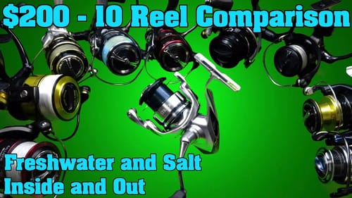 $200 Spinning reel buying guide.  Teardown, comparison, and review. Shimano, Daiwa, Abu Garcia, Penn