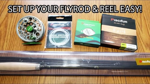 EASY Setup of a Fly Fishing Reel! Piscifun Sword Rod/Reel