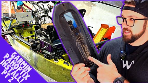 PANOPTIX Kayak Rig Pt. 2 | How To Install Garmin Transducer On Hobie Pro Angler 360