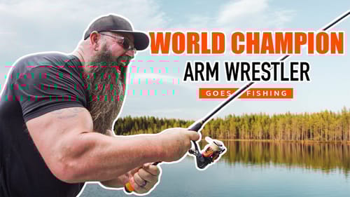 World Champion Arm Wrestler VS Fishing (Michael Todd)