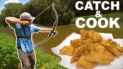First Time BOWFISHING! - (Asian Carp Catch & Cook)