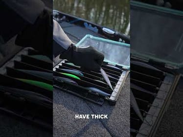 Keep gloves on and baits tangle-free. The Ballistix Twitch tray makes winter lure changes easy.