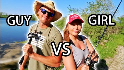 GIRL vs GUY Fishing Challenge - WHO WILL WIN!?