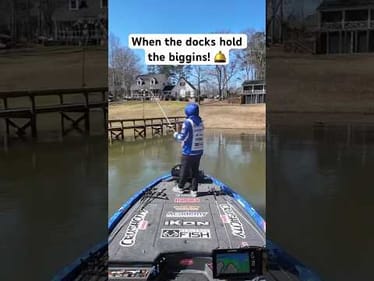 This is why you fish docks!😳 #shorts