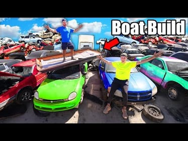 Junkyard BOAT BUILD Challenge!