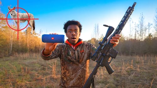 PREDATOR Hunting With A Bluetooth Speaker!
