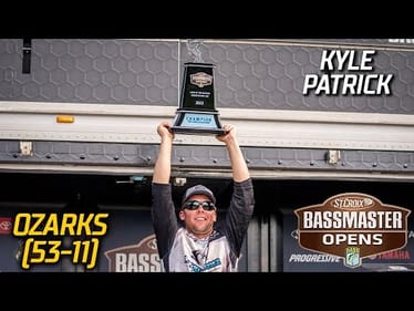 Kyle Patrick wins Bassmaster Open at Lake of the Ozarks with 53 pounds, 11 ounces