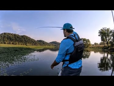 MY FIRST BASS EVER PUNCHING  || FLIPPING THICK COVER || TRIP 1