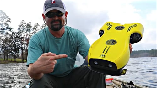 UNDERWATER DRONE Finds GIANT Bass!!