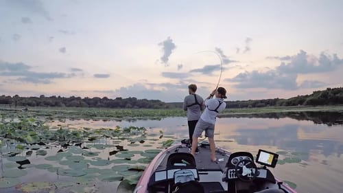 Bass Fishing at Dark | CRAZY Worm Bite