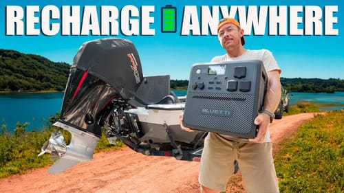 FULLY Recharging My Boat ANYWHERE! with Bluetti AC240