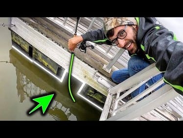 BIG FISH HIDING under DOCK!! (SKIPPING LURES)