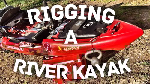 My Kayak Fishing Setup - The New Jackson Mayfly - River Bass Fishing Setup