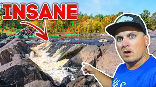 What Lives Below these RAGING Backwoods WATERFALLS??? (Absolutely LOADED with Fish!)
