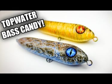 Custom Painted Topwater Walking Baits - Great Lures for Spring TOPWATER!