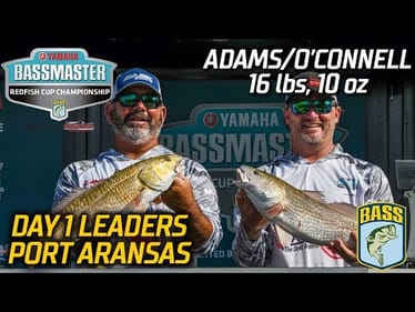 Edward Adams and Sean O'Connell lead Day 1 of 2022 Redfish Cup with 16 pounds, 10 ounces