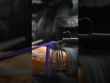 Tying Finesse Football Jigs 🏈 #bassunion #bassunionjigs #bassunionguideservice