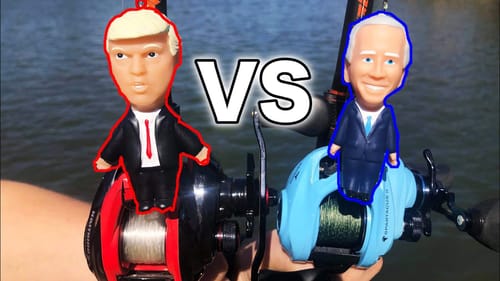 TRUMP VS BIDEN FISHING LURE CHALLENGE!