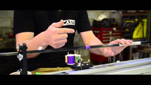 HOW TO BUILD A FISHING ROD - Wrapping Guides Part 3 Single spaced spiral