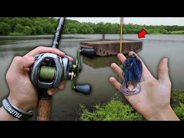 Fishing BIG JIGS In An ABANDONED Trophy Pond! (Spring Bank Fishing)
