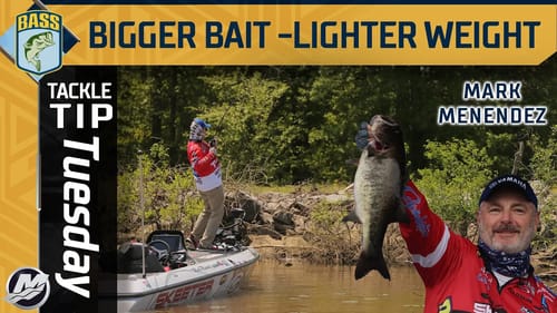 Upsize your baits, downsize the weight for BIG BASS in the spring