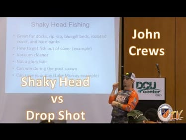 Dropshot vs. Shaky Head w/ JOHN CREWS- Bass Fishing Tips, Tricks, and Techniques