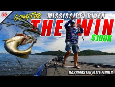 FISHING For  $100,000 & My FIRST BLUE TROPHY - Bassmaster Elite Mississippi River (Day 4) -UFB S2E44