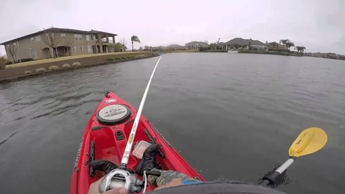 Winter Pond Bass Fishing