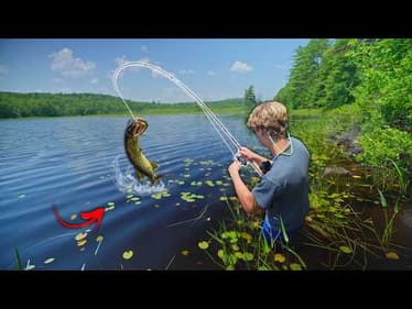Fishing HIDDEN Forest Waters For Whatever BITES! (PB)