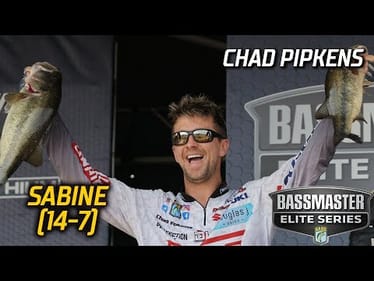Chad Pipkens leads Day 1 of Bassmaster Elite at Sabine River with 14 pounds, 7 ounces